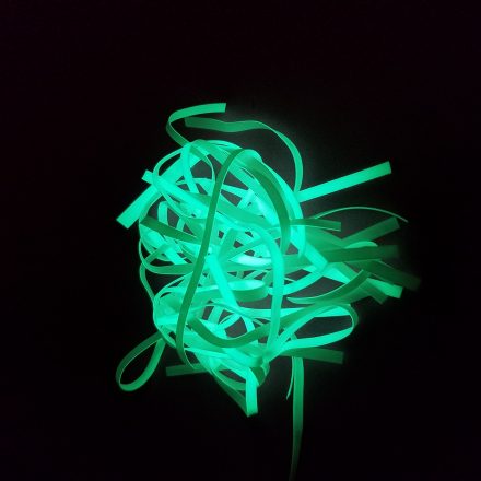 Green Atomic Glow - cut into strips