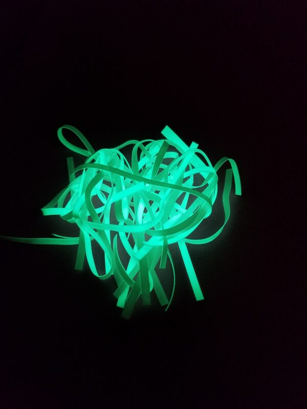 Green Atomic Glow - cut into strips