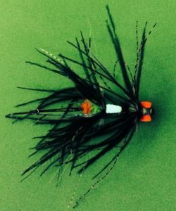 Fly tied with Atomic Glow Flytying Material